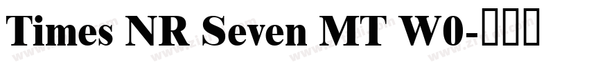 Times NR Seven MT W0字体转换